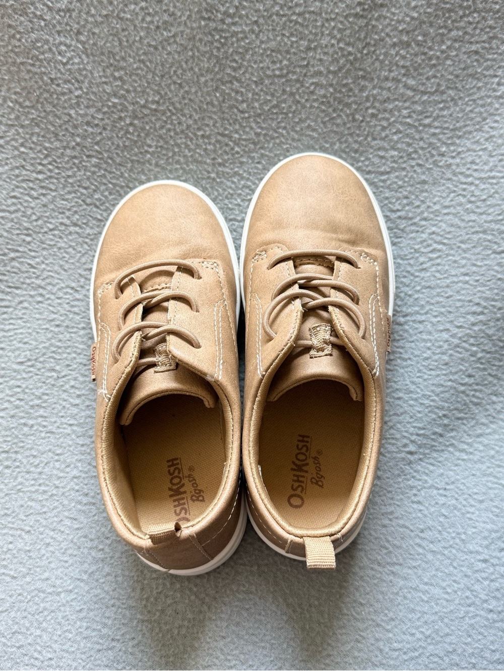 OshKosh B'gosh Kids Light Brown/Tan Canvas Sneakers